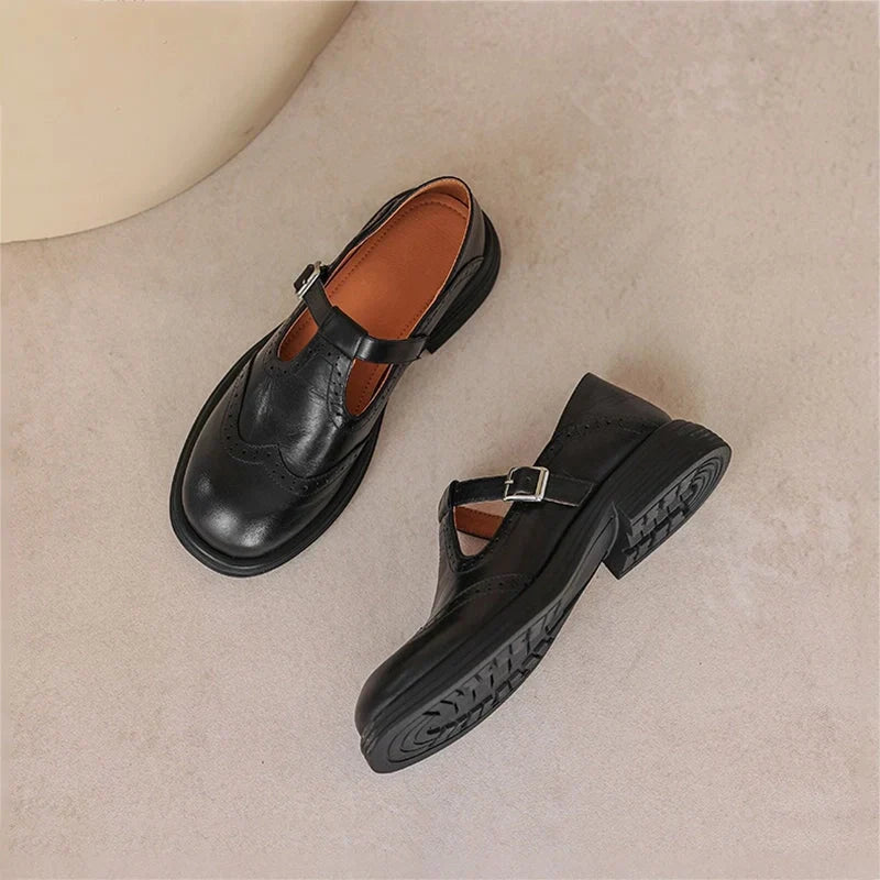 Elvara | Scarpe con Cinturino in Pelle