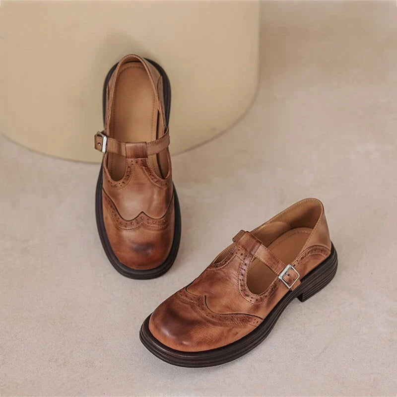 Elvara | Scarpe con Cinturino in Pelle